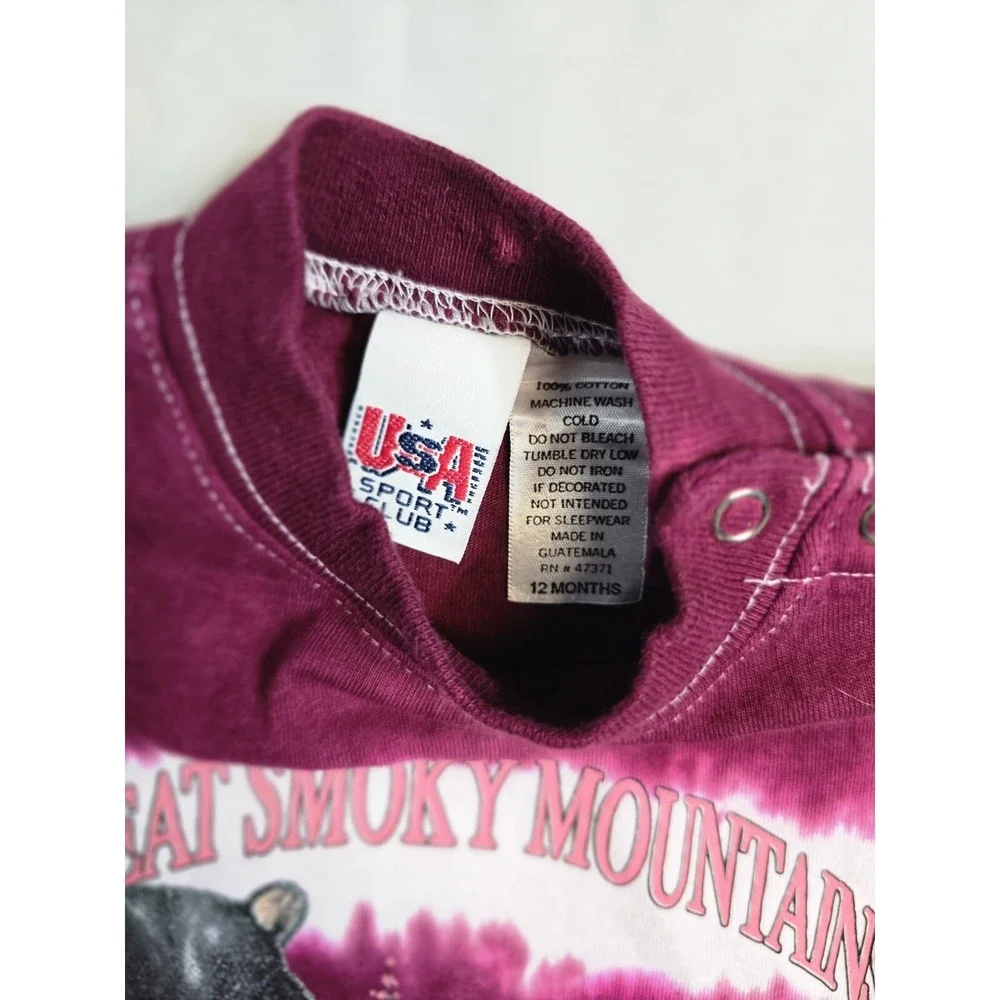 USA sport‎ Club Baby Bodysuit  12 Months GREAT SMOKY MOUNTAINS GATLINBURG, TN